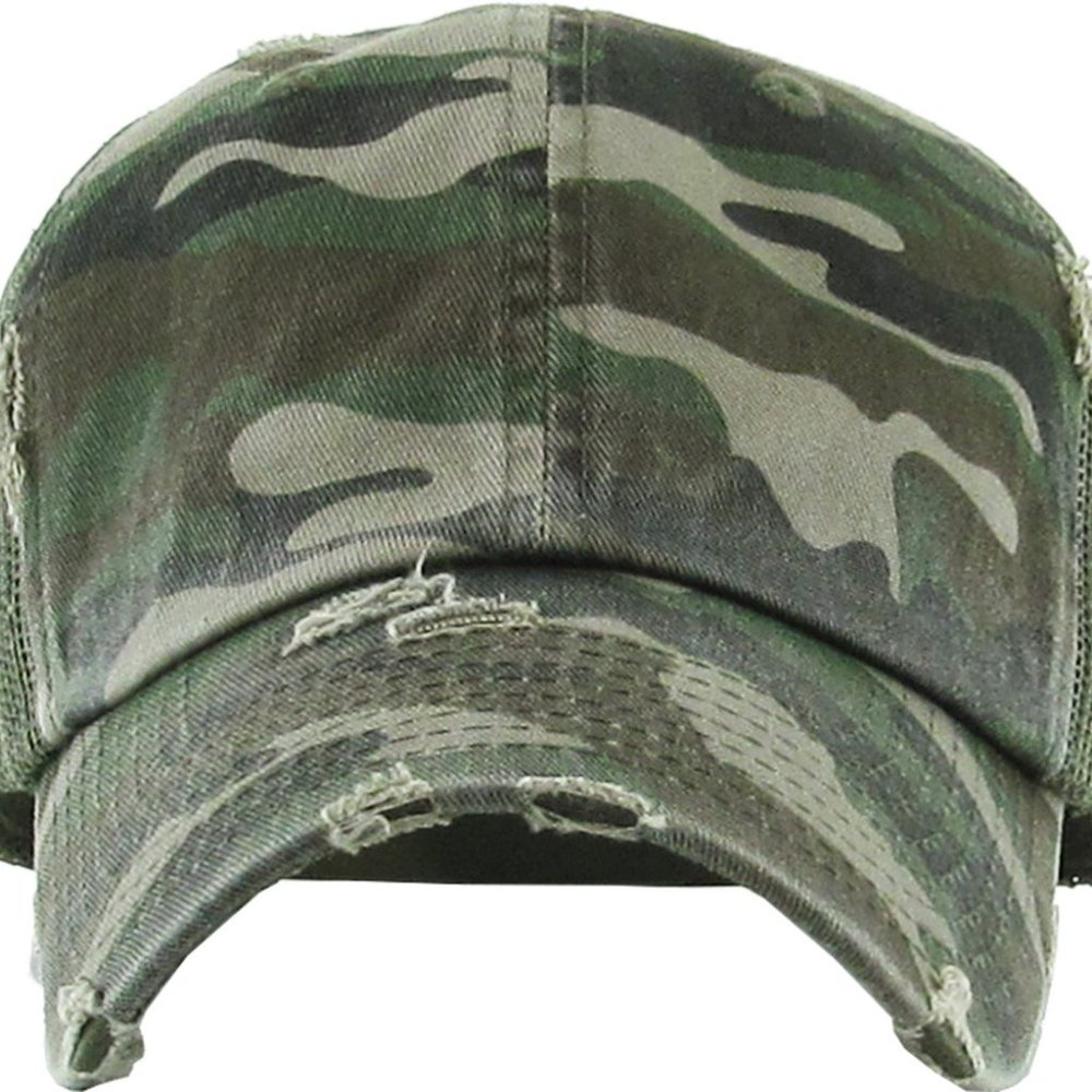 ❤️NWT❤️ CAMO MESH VINTAGE BASEBALL CAP - Picture 1 of 4